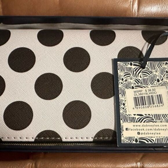 New, Dabney Lee Polka Dot wallet with gift box (and tags) - Picture 2 of 5